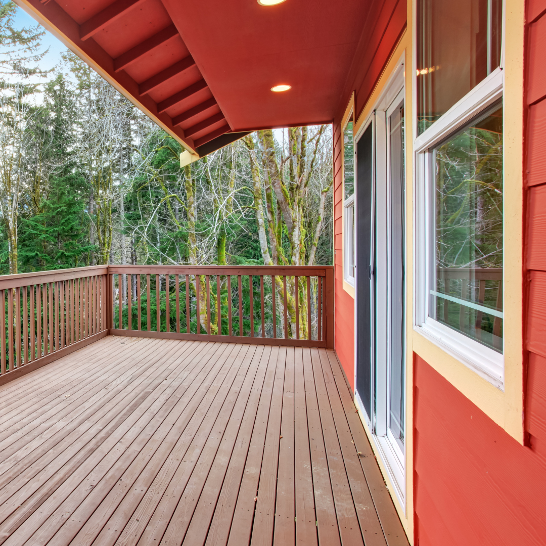 Bold House and Deck Color Combination